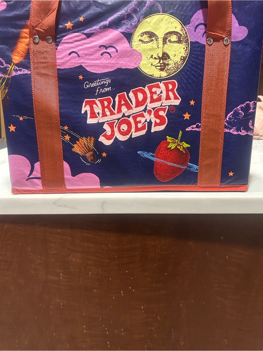 Kids Tote Bag in Purple and Pink